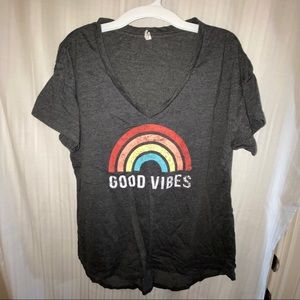 G Supply grey GOOD VIBES T-shirt size Large